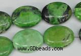 CCO137 15.5 inches 15*20mm oval dyed natural chrysotine beads