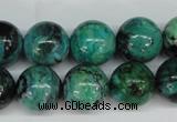 CCO145 15.5 inches 14mm round dyed natural chrysotine beads