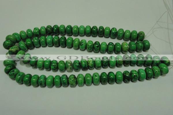 CCO313 15.5 inches 10*14mm rondelle dyed chrysotine beads wholesale