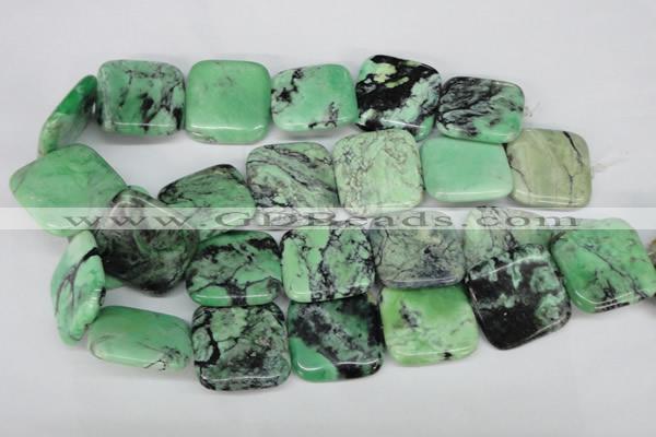 CCO41 15.5 inches 30*30mm square natural chrysotine beads