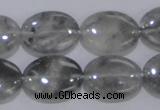 CCQ147 15.5 inches 15*20mm oval cloudy quartz beads wholesale