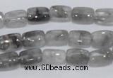 CCQ174 15.5 inches 8*12mm rectangle cloudy quartz beads wholesale