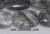 CCQ179 15.5 inches 22*30mm rectangle cloudy quartz beads wholesale