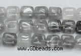 CCQ193 15.5 inches 10*10mm square cloudy quartz beads wholesale