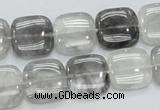 CCQ195 15.5 inches 15*15mm square cloudy quartz beads wholesale