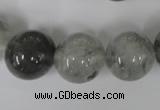 CCQ306 15.5 inches 16mm round cloudy quartz beads wholesale