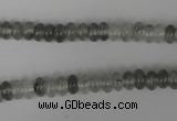 CCQ325 15.5 inches 4*6mm rondelle cloudy quartz beads wholesale