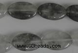 CCQ388 15.5 inches 12*20mm oval cloudy quartz beads wholesale