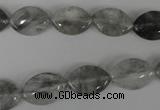 CCQ400 15.5 inches 10*15mm marquise cloudy quartz beads wholesale