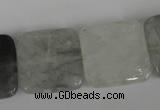 CCQ412 15.5 inches 20*20mm square cloudy quartz beads wholesale