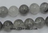 CCQ53 15.5 inches 12mm round cloudy quartz beads wholesale