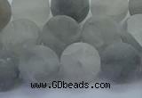 CCQ564 15.5 inches 12mm round matte cloudy quartz beads wholesale