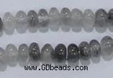 CCQ67 15.5 inches 5*8mm rondelle cloudy quartz beads wholesale