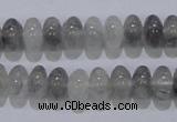 CCQ68 15.5 inches 6*10mm rondelle cloudy quartz beads wholesale