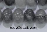 CCQ72 15.5 inches 13*18mm rondelle cloudy quartz beads wholesale