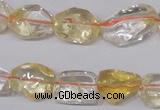 CCR100 15.5 inches 8-15mm natural citrine gemstone nugget beads