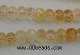 CCR162 15.5 inches 7*10mm faceted rondelle natural citrine beads