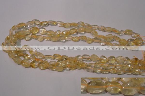 CCR217 15.5 inches 9*12mm nuggets natural citrine gemstone beads