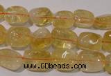 CCR218 15.5 inches 9*13mm nuggets natural citrine gemstone beads