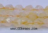 CCR311 15.5 inches 6mm faceted nuggets citrine gemstone beads