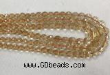 CCR328 15.5 inches 6mm - 10mm faceted round citrine graduated beads