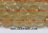 CCR340 15.5 inches 6mmm faceted round citrine beads wholesale