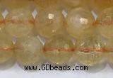 CCR341 15.5 inches 8mmm faceted round citrine beads wholesale