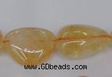 CCR350 15.5 inches 13*18mm - 20*25mm freeform natural citrine beads