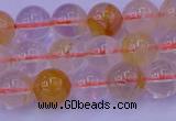 CCR362 15.5 inches 8mm round citrine beads wholesale