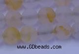 CCR372 15.5 inches 8mm round matte citrine beads wholesale