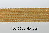 CCR377 15.5 inches 4.5-5mm round citrine gemstone beads wholesale