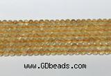 CCR378 15.5 inches 6mm round citrine gemstone beads wholesale