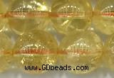 CCR383 15 inches 10mm round citrine beads wholesale