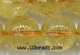 CCR384 15 inches 12mm round citrine beads wholesale