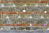 CCR391 15 inches 7mm faceted round citrine beads wholesale