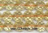 CCR398 15 inches 6mm faceted round citrine beads