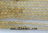 CCR420 15 inches 2mm faceted round citrine beads