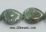 CCS101 15.5 inches 18*25mm flat teardrop African chrysocolla beads