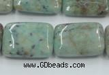 CCS102 15.5 inches 18*25mm rectangle African chrysocolla beads