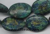 CCS168 15.5 inches 20*25mm oval dyed chrysocolla gemstone beads