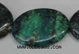 CCS169 15.5 inches 25*35mm oval dyed chrysocolla gemstone beads