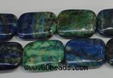 CCS177 15.5 inches 15*20mm rectangle dyed chrysocolla gemstone beads