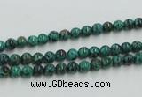 CCS201 15.5 inches 4mm round natural Chinese chrysocolla beads