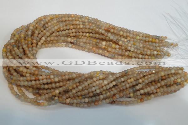 CCS301 15.5 inches 4mm round natural sunstone beads wholesale