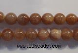 CCS362 15.5 inches 8mm round A grade natural golden sunstone beads