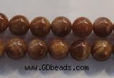 CCS363 15.5 inches 10mm round A grade natural golden sunstone beads