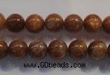 CCS373 15.5 inches 10mm round AA grade natural golden sunstone beads