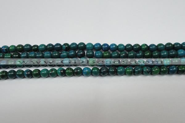 CCS400 15.5 inches 4mm round dyed chrysocolla gemstone beads