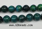 CCS403 15.5 inches 10mm round dyed chrysocolla gemstone beads