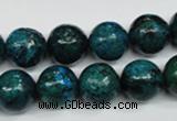 CCS405 15.5 inches 14mm round dyed chrysocolla gemstone beads